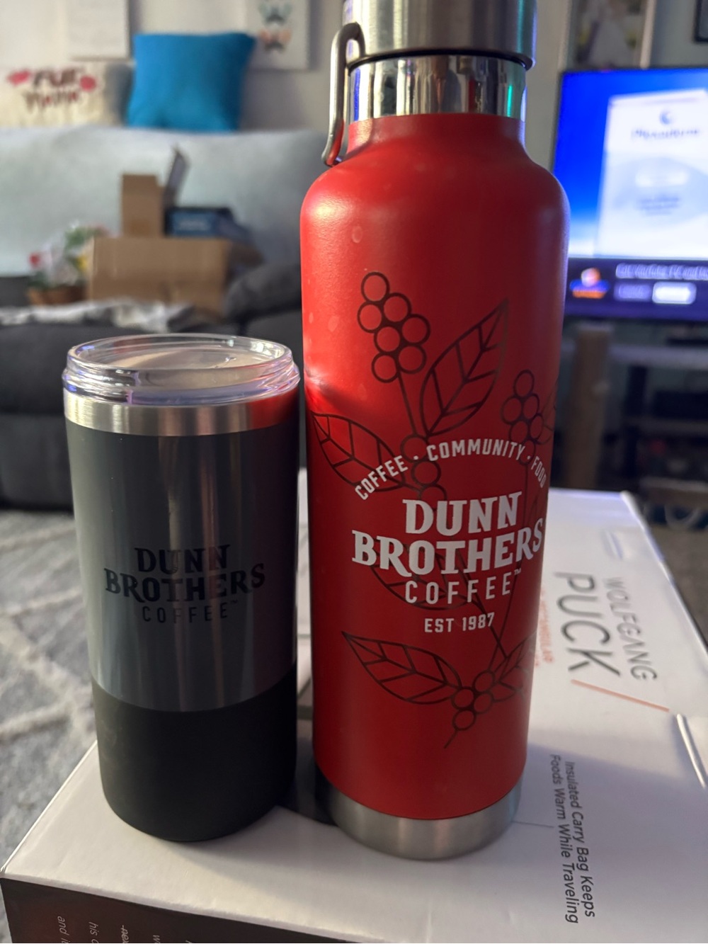 Red Stainless Water Bottle - Insulated Travel Flask